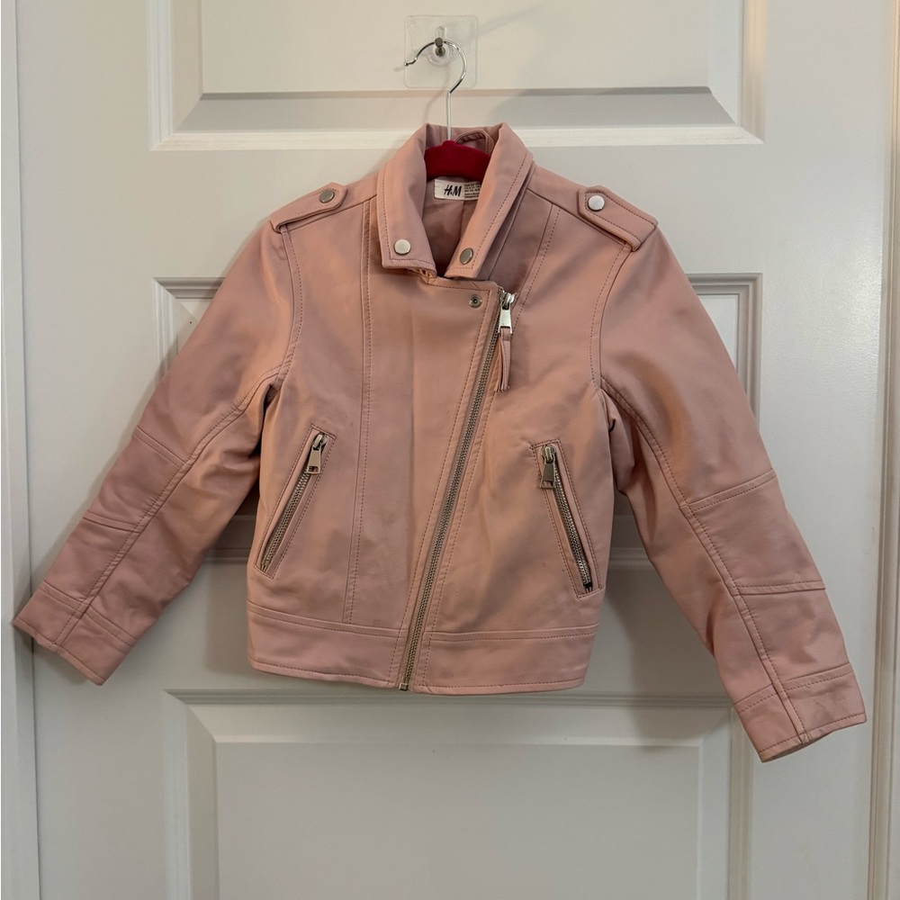 H&M Kids Light Pink Moto Jacket